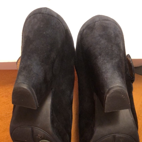 Vintage Me Too Simone deleted Black Suede 10 Clog with box - Picture 9 of 11